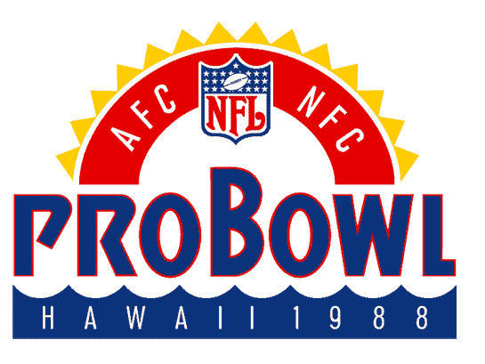 Pro Bowl 1988 Primary Logo DIY iron on transfer (heat transfer)